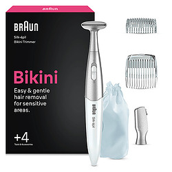 Braun Silk-épil Bikini Styler FG1100 tondeuse bikini Blanc, Argent