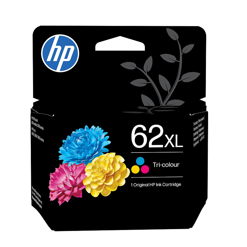 HP 62 cartouche d'encre trois couleurs authentique