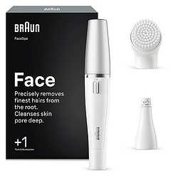 Braun Gesichtsepilierer Face 810 Blanc, Argent