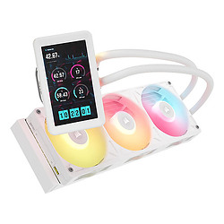 Corsair iCUE LINK TITAN II 360 RX LCD AIO Liquid CPU Cooler Processeur Kit watercooling 12 cm Blanc 1 pièce(s)