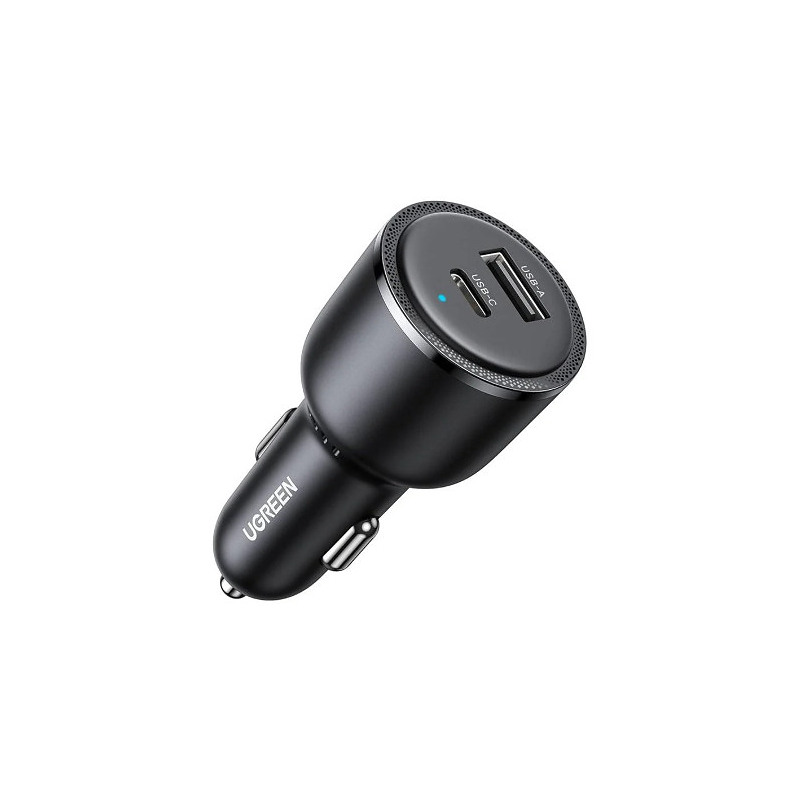 Ugreen 35023 chargeur d'appareils mobiles Universel Noir Allume-cigare Charge rapide Auto