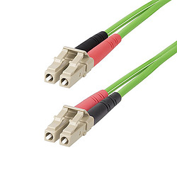 StarTech.com Câble Fibre Optique Multimode OM5 LC à LC UPC de 25m, Cordon/Jarretière/Connecteur Fibre Optique 50/125µm Duplex LO