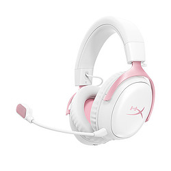 HyperX Cloud III S - Micro-casque gamer sans fil (Blanc/rose)