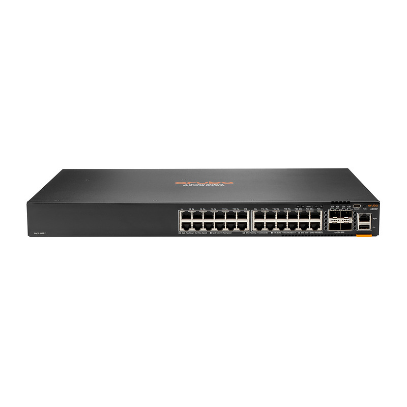 HPE Aruba Networking CX 6200F 24G 4SFP+ Géré L3 Gigabit Ethernet (10/100/1000) 1U