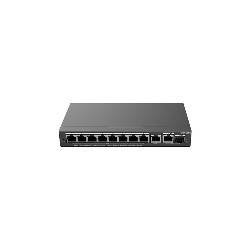 Ruijie Networks RG-ES210GS-P commutateur réseau Géré L2 Gigabit Ethernet (10/100/1000) Connexion Ethernet, supportant l'alimenta