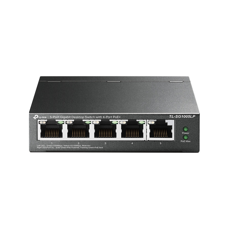 TP-Link TL-SG1005LP commutateur réseau Non-géré Gigabit Ethernet (10/100/1000) Connexion Ethernet, supportant l'alimentation via