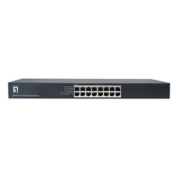 LevelOne GEU-1632 Non-géré Gigabit Ethernet (10/100/1000) 1U Gris