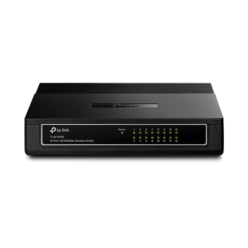 TP-Link TL-SF1016D commutateur réseau Fast Ethernet (10/100) Noir