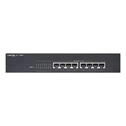 GS-1208P Non-géré Gigabit Ethernet (10/100/1000) Connexion Ethernet, supportant l'alimentation via ce port (PoE) 1U Noir
