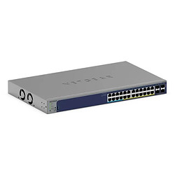 NETGEAR GS728TXUP Géré Gigabit Ethernet (10/100/1000) Connexion Ethernet, supportant l'alimentation via ce port (PoE) 1U Gris