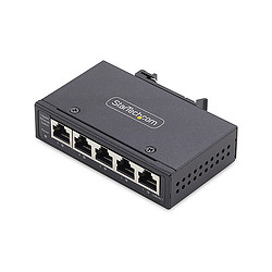 StarTech.com Switch Réseau Industriel 5 Ports Non Géré, 100/1000 Ethernet, Rail DIN/Montage Mural, Commutateur Gigabit IP30 Robu