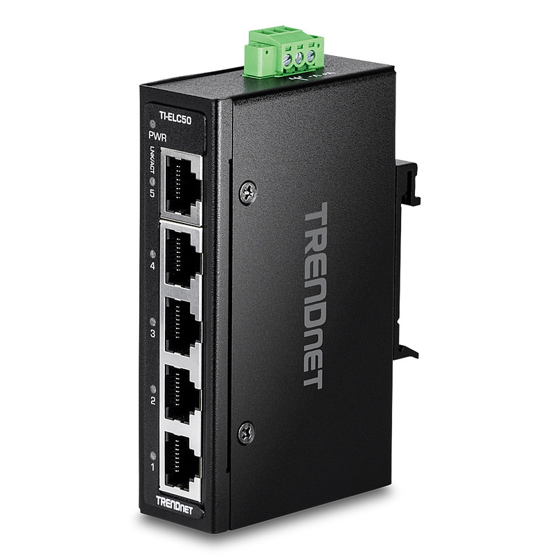Trendnet TI-ELC50 commutateur réseau Non-géré Fast Ethernet (10/100) Noir