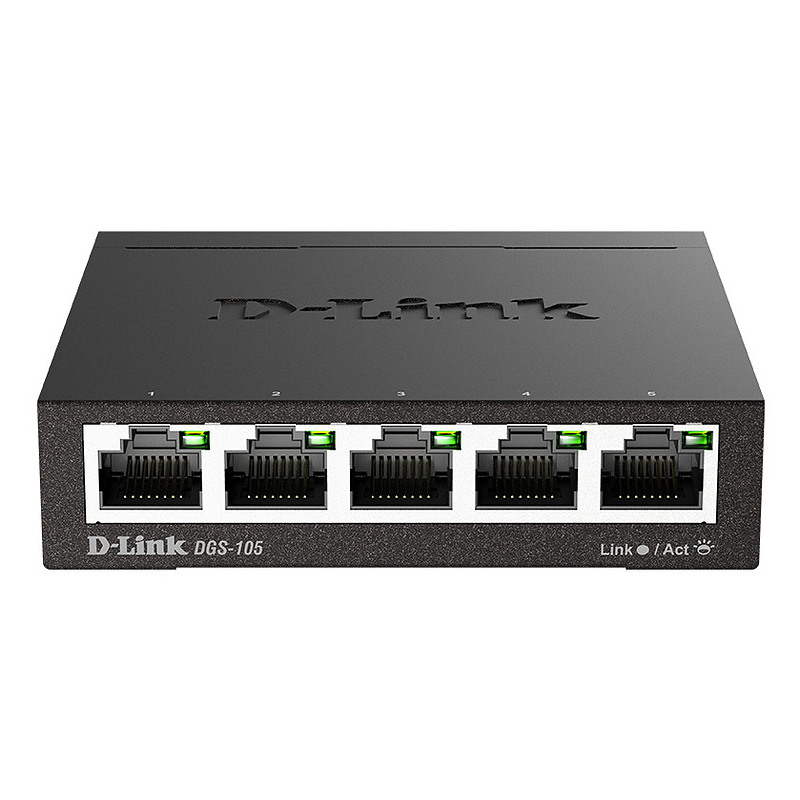 D-Link DGS-105 Non-géré L2 Gigabit Ethernet (10/100/1000) Noir