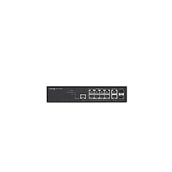GS-2412P Géré L2+ Gigabit Ethernet (10/100/1000) Connexion Ethernet, supportant l'alimentation via ce port (PoE) Noir