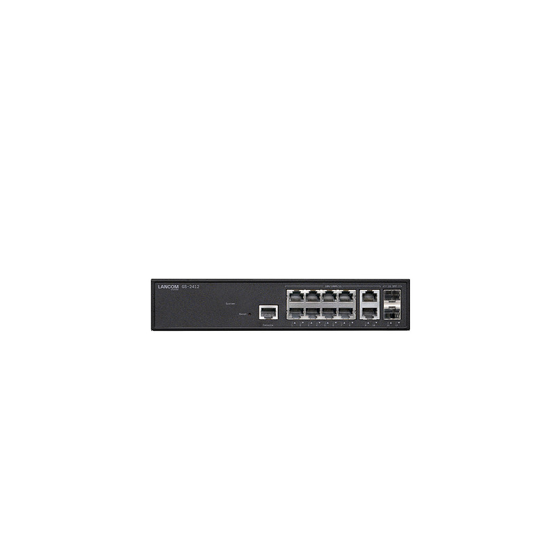 GS-2412 Géré L2+ Gigabit Ethernet (10/100/1000) Noir