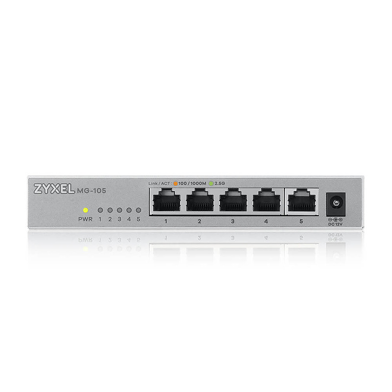 Zyxel XMG-105 Non-géré 2.5G Ethernet (100/1000/2500) Gris