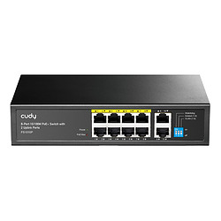 Cudy FS1010P commutateur réseau Non-géré Fast Ethernet (10/100) Connexion Ethernet, supportant l'alimentation via ce port (PoE) 