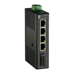 LevelOne IES-0510 commutateur réseau Non-géré Fast Ethernet (10/100) Noir