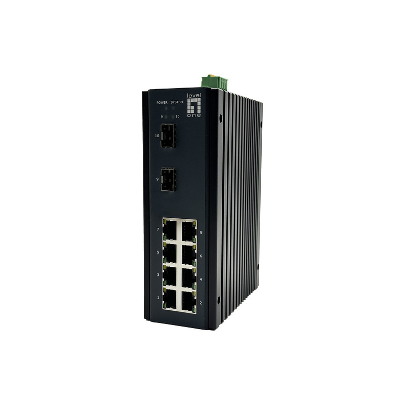 LevelOne IGU-1071 commutateur réseau Géré L2+ Gigabit Ethernet (10/100/1000) Noir