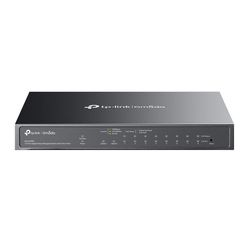 TP-Link Omada ES210GMP commutateur réseau Géré Gigabit Ethernet (10/100/1000) Connexion Ethernet, supportant l'alimentation via 