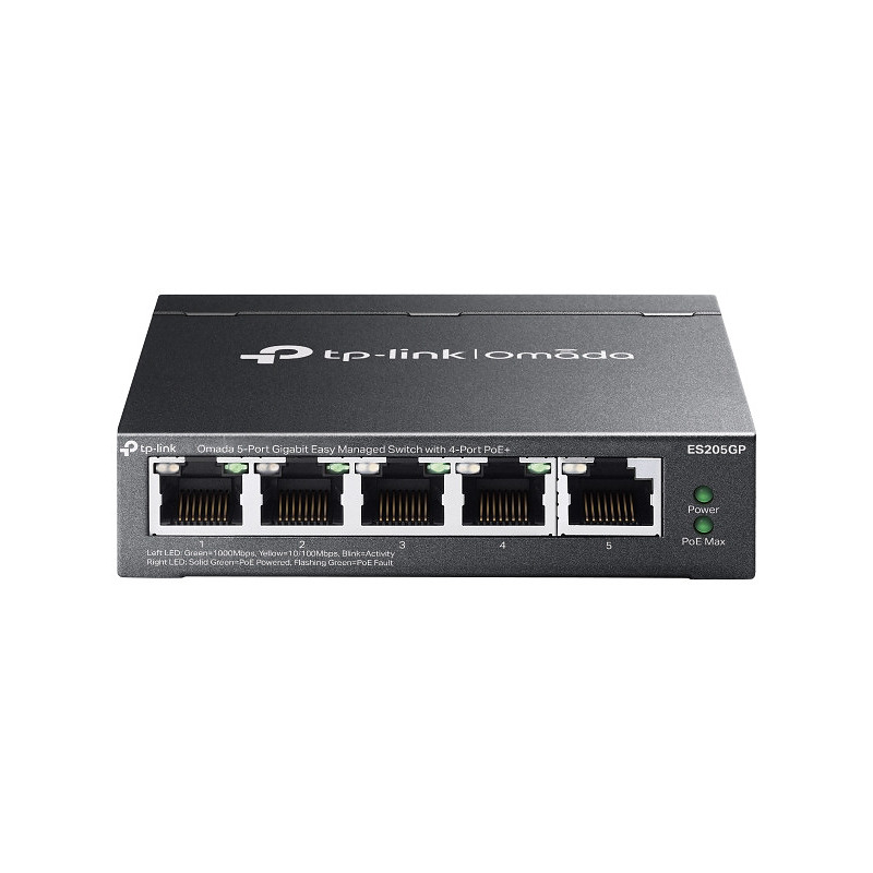 TP-Link Omada ES205GP commutateur réseau Géré Gigabit Ethernet (10/100/1000) Connexion Ethernet, supportant l'alimentation via c