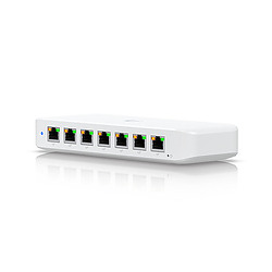 Ubiquiti Ultra 210W Géré L2 Gigabit Ethernet (10/100/1000) Connexion Ethernet, supportant l'alimentation via ce port (PoE) Blanc