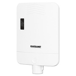 Intellinet Switch Gigabit extérieur 5 ports alimenté en PoE, avec PoE passthrough / extendeur PoE+ 4 ports, Alimentation par Eth