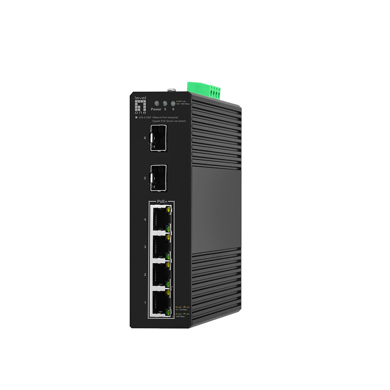 LevelOne IGS-2106P commutateur réseau Géré L2 Gigabit Ethernet (10/100/1000) Connexion Ethernet, supportant l'alimentation via c