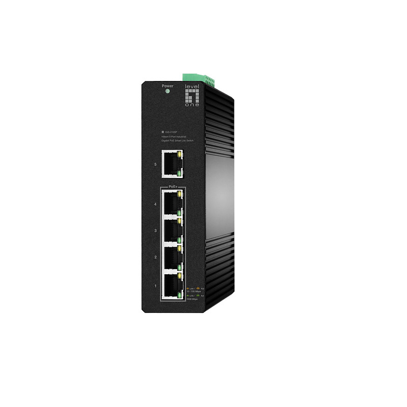 LevelOne IGS-2105P commutateur réseau Géré L2 Gigabit Ethernet (10/100/1000) Connexion Ethernet, supportant l'alimentation via c