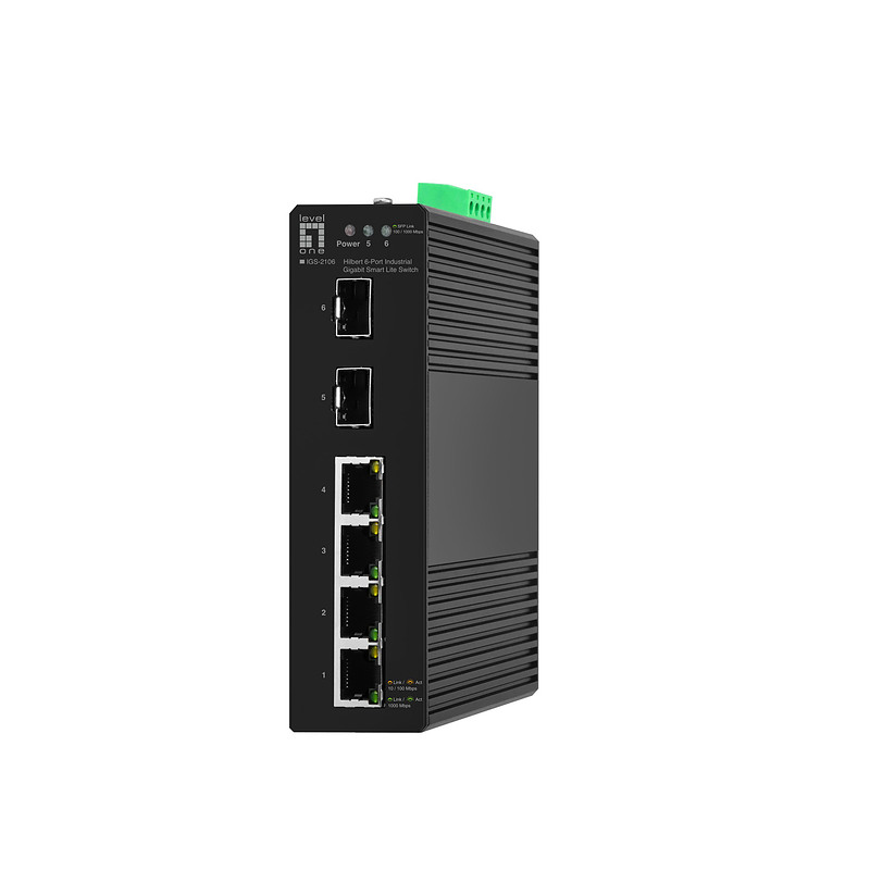 LevelOne IGS-2106 commutateur réseau Géré L2 Gigabit Ethernet (10/100/1000) Noir