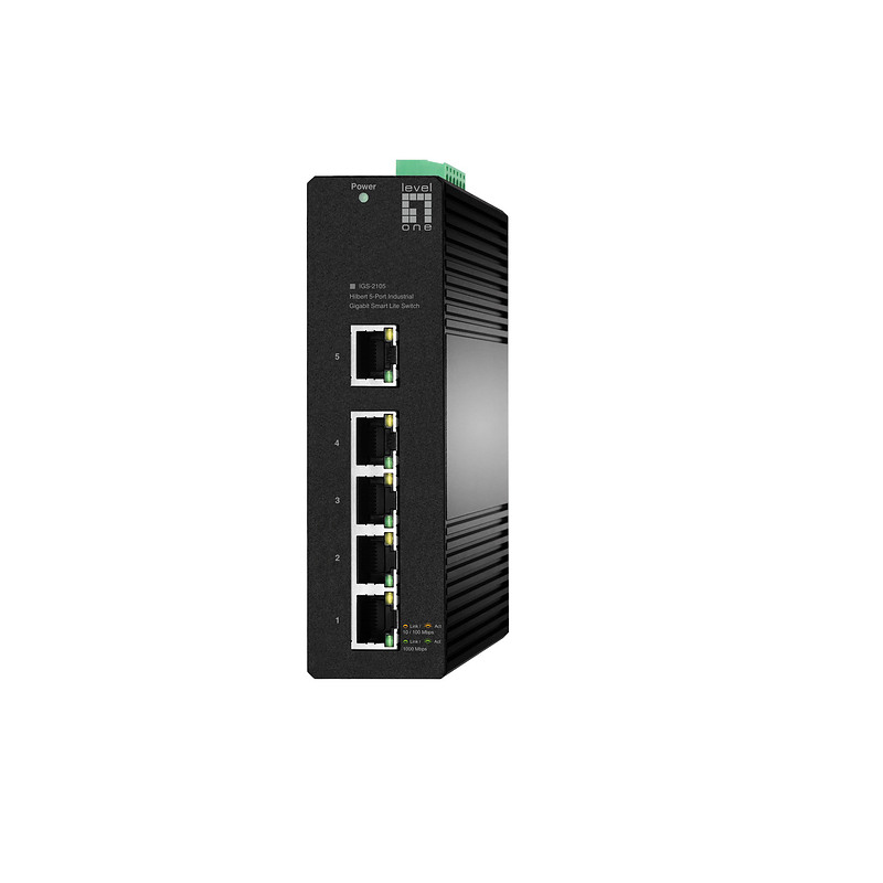 LevelOne IGS-2105 commutateur réseau Géré L2 Gigabit Ethernet (10/100/1000) Noir
