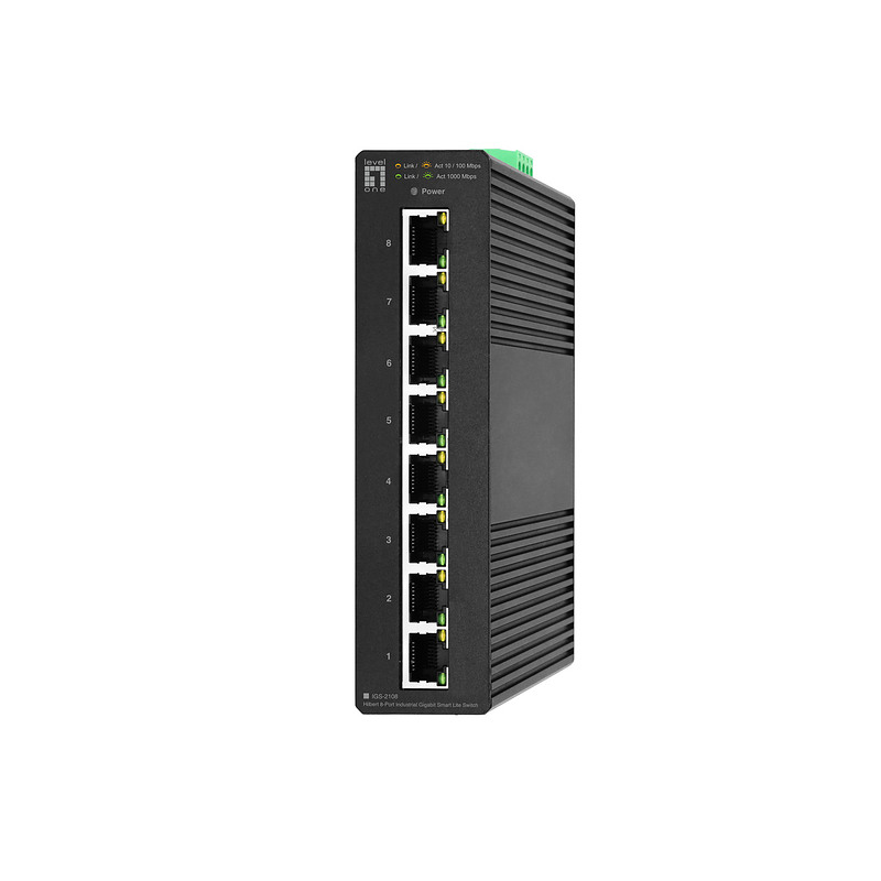 LevelOne IGS-2108 commutateur réseau Géré L2 Gigabit Ethernet (10/100/1000) Noir