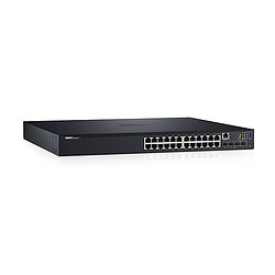 DELL N1524P Géré L3 Gigabit Ethernet (10/100/1000) Connexion Ethernet, supportant l'alimentation via ce port (PoE) 1U Noir