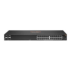 HPE Aruba Networking 6100 24G 4SFP+ Géré L3 Gigabit Ethernet (10/100/1000) 1U Noir