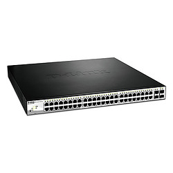 D-Link DGS-1210-52MP Géré L2 Gigabit Ethernet (10/100/1000) Connexion Ethernet, supportant l'alimentation via ce port (PoE) Noir