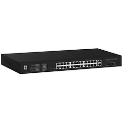 LevelOne GEP-2841 commutateur réseau Géré L2 Gigabit Ethernet (10/100/1000) Connexion Ethernet, supportant l'alimentation via ce