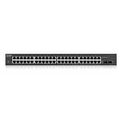 Zyxel GS1900-48HPv2 Géré L2 Gigabit Ethernet (10/100/1000) Connexion Ethernet, supportant l'alimentation via ce port (PoE) Noir