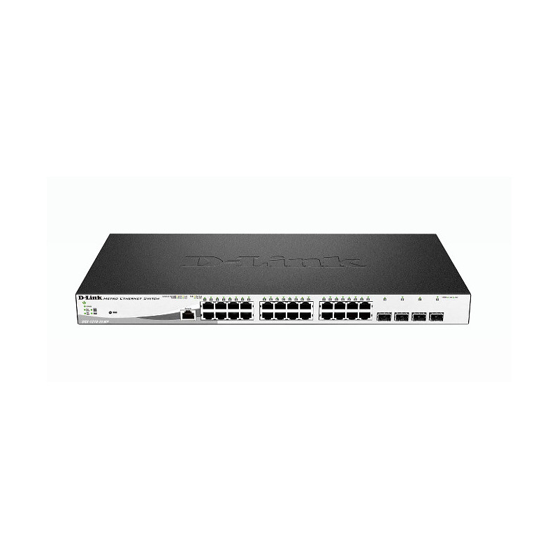 D-Link DGS-1210-28MP/E commutateur réseau Géré L2 Gigabit Ethernet (10/100/1000) Connexion Ethernet, supportant l'alimentation v