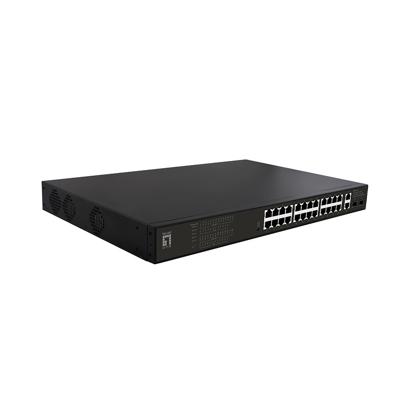 LevelOne GEP-2821 commutateur réseau Non-géré Gigabit Ethernet (10/100/1000) Connexion Ethernet, supportant l'alimentation via c