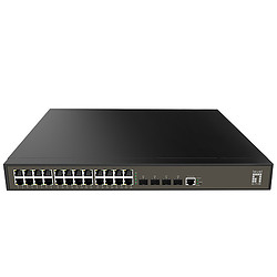 LevelOne GEL-2871 commutateur réseau Géré L2+ Gigabit Ethernet (10/100/1000) 1U Noir