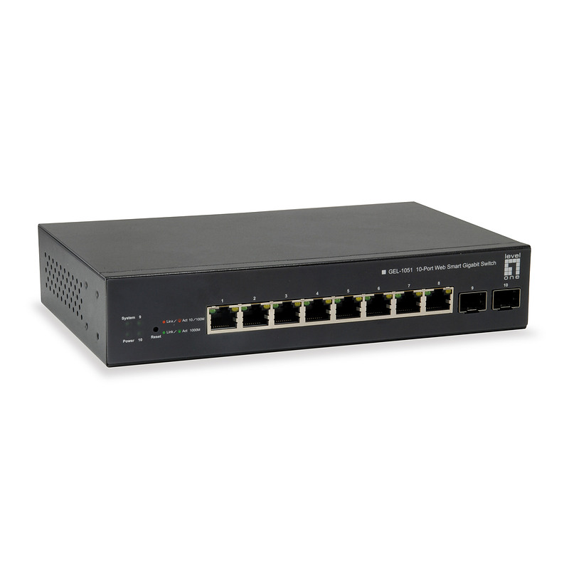 LevelOne GEP-1051 commutateur réseau Géré L2/L3/L4 Gigabit Ethernet (10/100/1000) Connexion Ethernet, supportant l'alimentation 