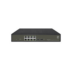 LevelOne GES-2110P commutateur réseau Géré L2 Gigabit Ethernet (10/100/1000) Connexion Ethernet, supportant l'alimentation via c