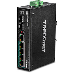 Trendnet TI-PG62 commutateur réseau Non-géré Gigabit Ethernet (10/100/1000) Connexion Ethernet, supportant l'alimentation via ce