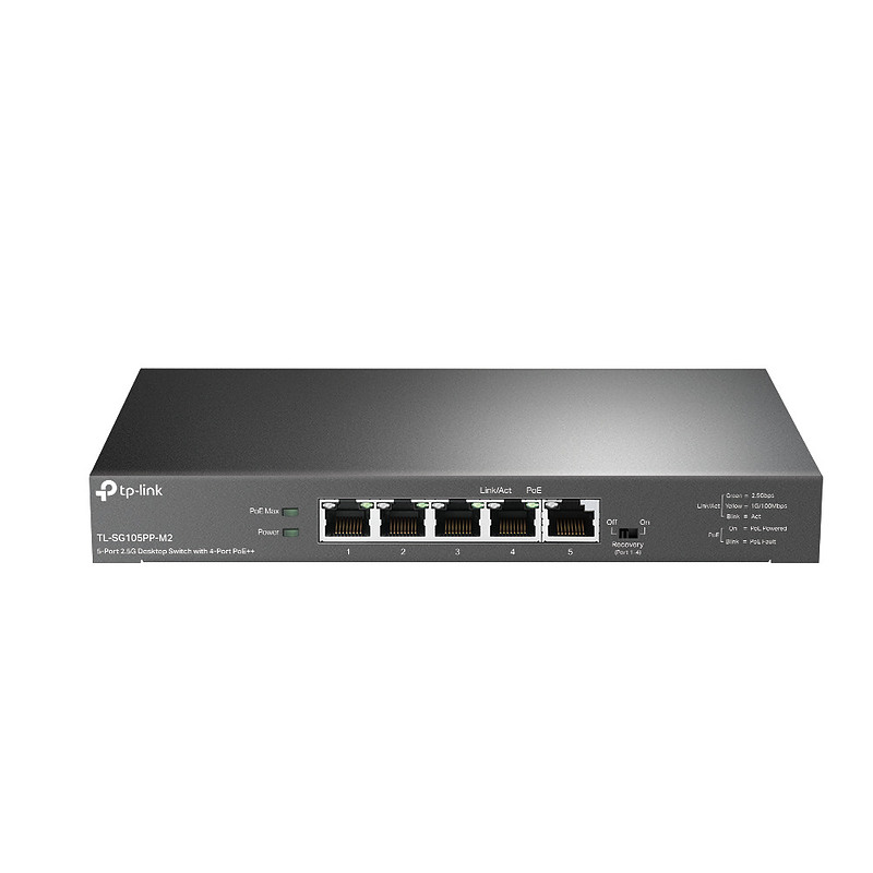 TP-Link TL-SG105PP-M2 commutateur réseau Non-géré Gigabit Ethernet (10/100/1000) Connexion Ethernet, supportant l'alimentation v