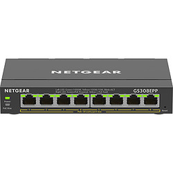 NETGEAR GS308EPP Géré L2/L3 Gigabit Ethernet (10/100/1000) Connexion Ethernet, supportant l'alimentation via ce port (PoE) Noir