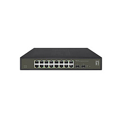 LevelOne GES-2118 commutateur réseau Géré L2 Gigabit Ethernet (10/100/1000) Noir