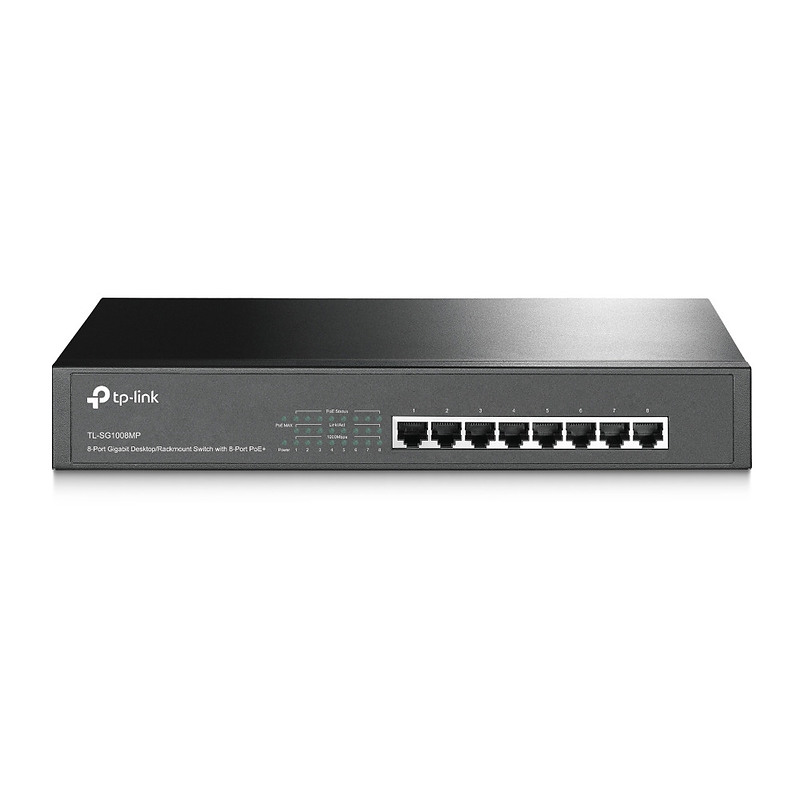 TP Link TL SG1008MP Non géré Gigabit Ethernet 101001000 Connexion Ethernet supportant 'alimentation via ce port PoE 1U Neuf - vue 7