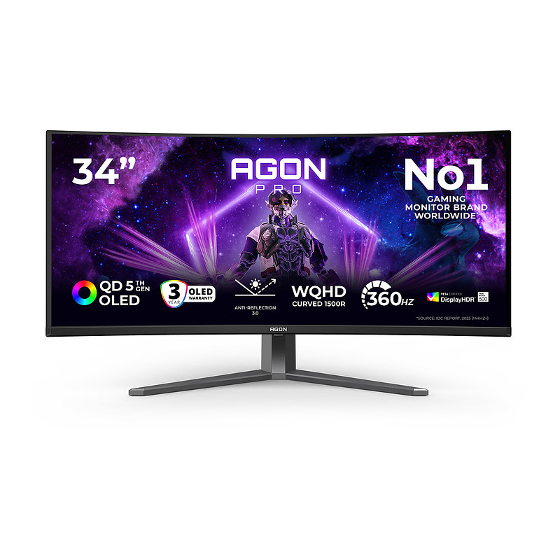 AOC AGP346UCSD 34" QD-OLED Wide Quad HD 0,03 ms Noir