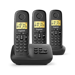 Gigaset BASIC 100A trio Téléphone analog/dect Noir