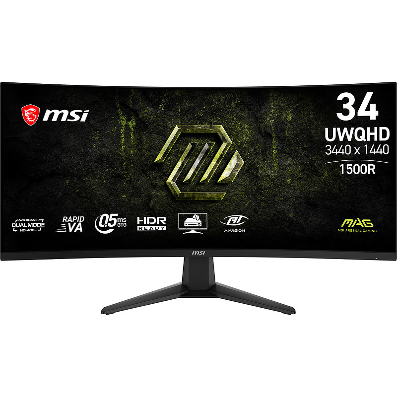 MSI MAG 346CQDF E20 34" LCD UltraWide Quad HD 0,5 ms Noir